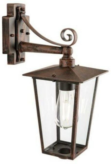 Ribot e27 rostfarbene niedrige wandleuchte-941/11 - Sovil