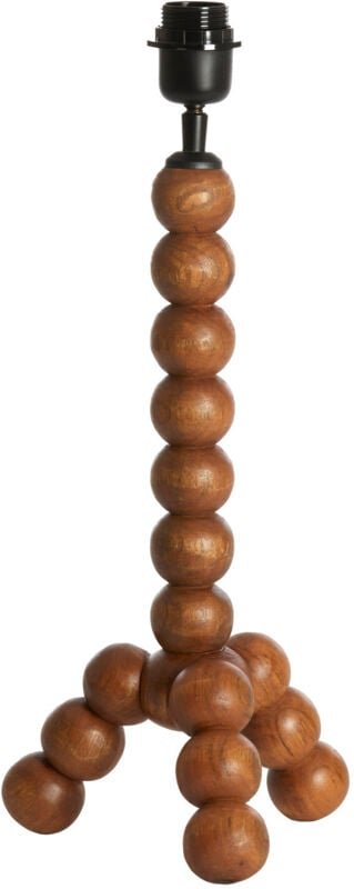 Tischlampe - Veglio - braun - holz - ø 20cm - - Light&living