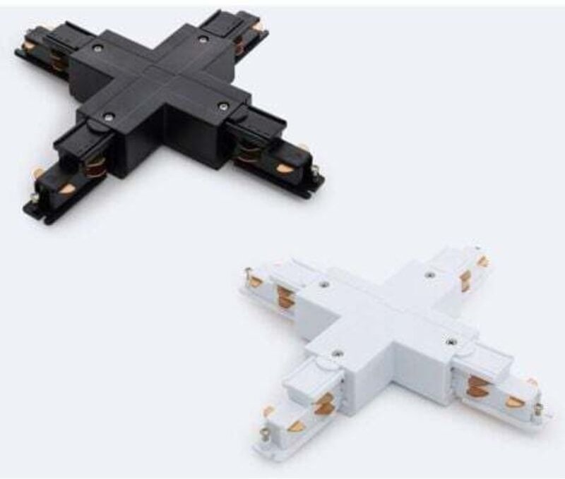 Efectoled - Verbindungsstück Typ x für 3-Phasenstromschiene dali Schwarz