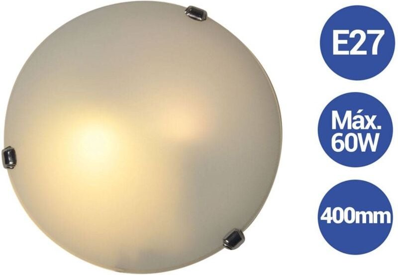 Barcelona Led - Klassische Kristall-Deckenleuchte Ø400mm vetro 'Luna Piena' 2 x