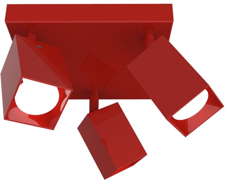 Lumicom - brick q plafoniera X3 monocolore lucido