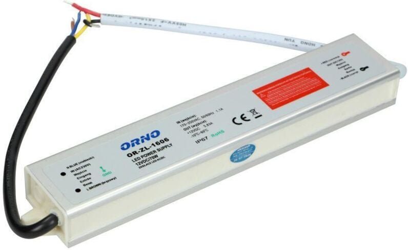 Flaches LED-Netzteil 70W 12V DC IP67 - OR-ZL-1606