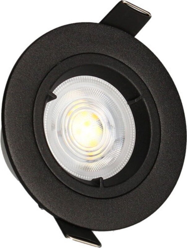 KIT 3 schwarze Einbaustrahler JADE Festes MODUL 5W, 2-CCT, 400lm, Ø85 Arlux Lighting