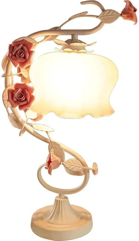 Tischleuchte Rose Schreibtischlampe 5W E27 LED Nachttischlampe Moderne Stehlampe Kreative Dekoration