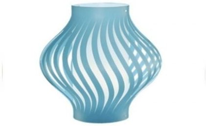 Pastellblau Balkon Wandleuchte Ohne Kabel Cm. 33 x 17 x 25 Std