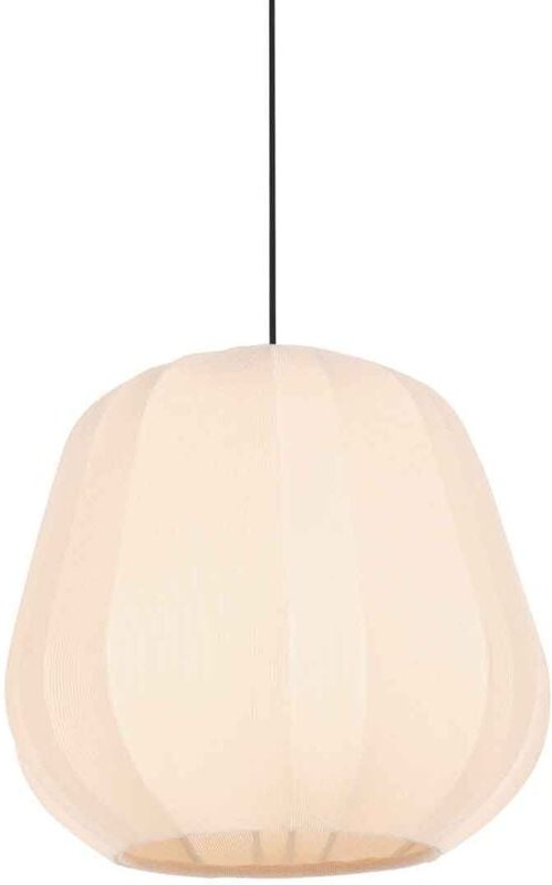 Anne Lighting - hängeleuchte - Sable - crème - metall stoff - ø