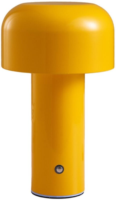 Headerbs Pilz-Tischleuchte, Pilz-Tischleuchte mit Acryl-Lampenschirm für das Schlafzimmer (Gelb)