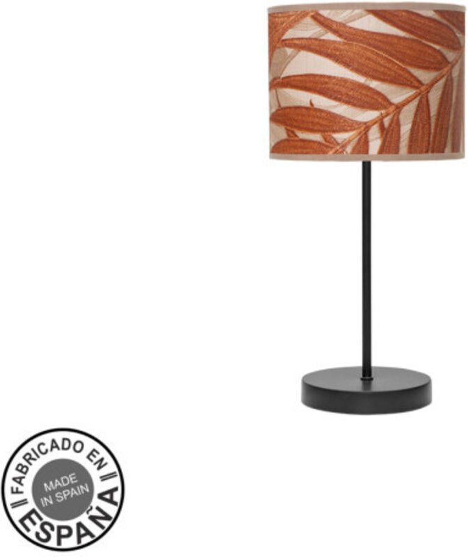 Fashion Tischlampe 1xe14 schwarz/Kesselblech 42x17x17cm