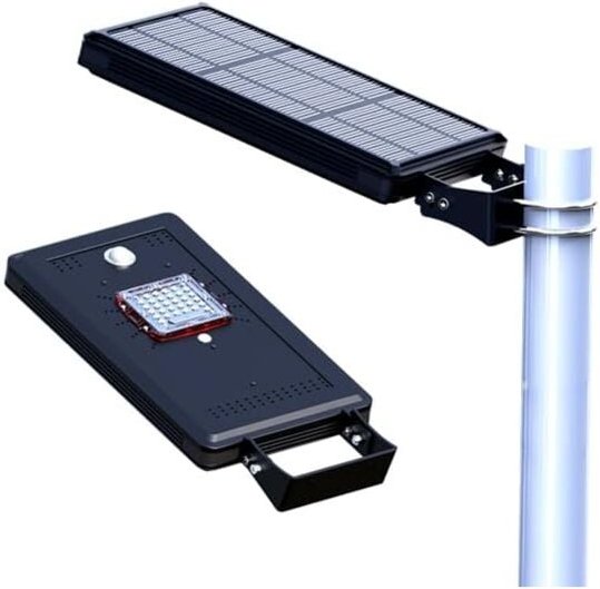 Solarleuchte 2000 Lumen 14W Solarpanel, Aluminiumgehäuse, Korrosionsschutzbehandlung, inklusive Montageset und Schrauben...