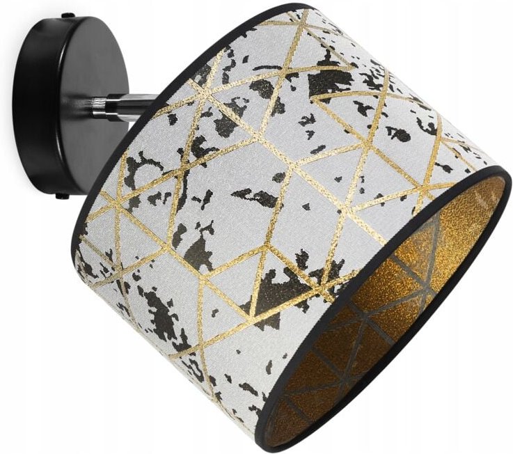 Decken-Hängelampe, Wandlampe, Lampenschirm, Goldmuster