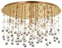 Ideal Lux - Moonlight - 12 Light Large Semi Flush Deckenanhänger Gold, G9