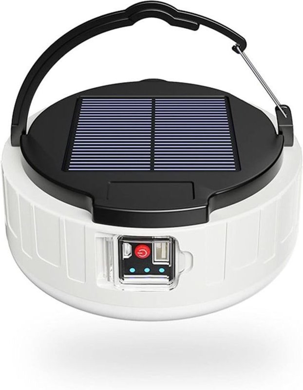 Tragbare, wasserdichte Notlampe, Solar-Arbeitsleuchte, geeignet für den Außenbereich, Camping, Wandern, Notfälle