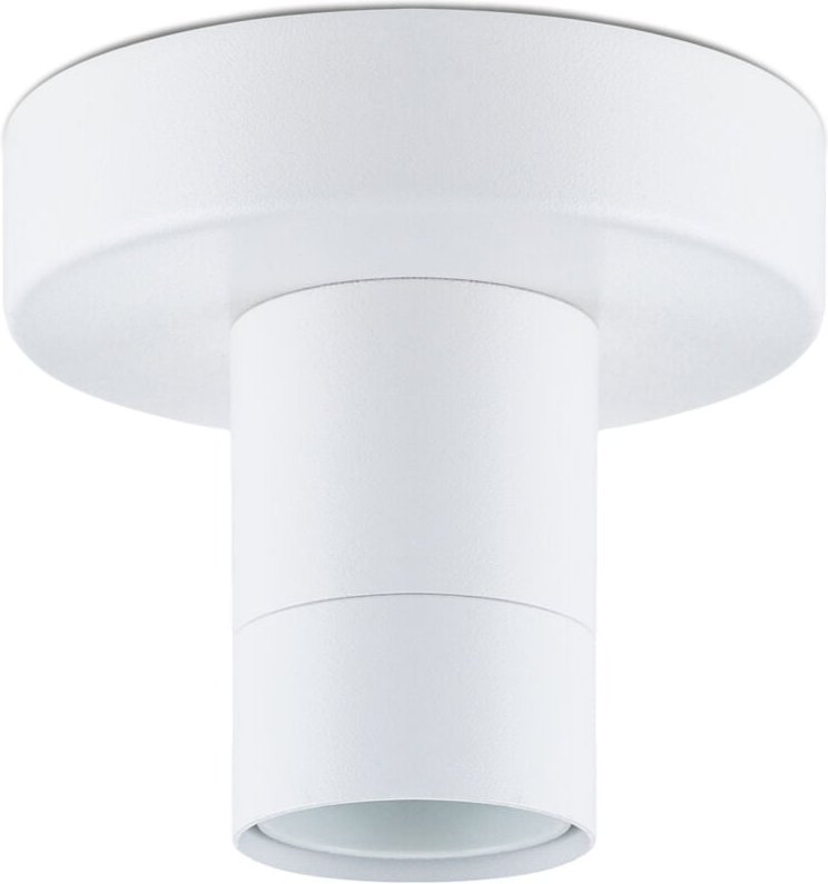 Paco Home Deckenleuchte Stabile Lampenaufhängung E27 1-Flammig Einfache Montage Weiß, Rauchglas G125 - 125 Lumen / 5W