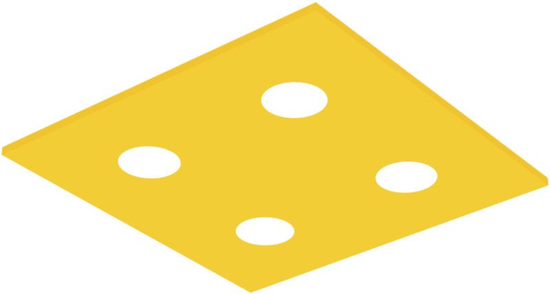 Thumbnail - Lumicom - river square 4x plafoniera monocolore opaco