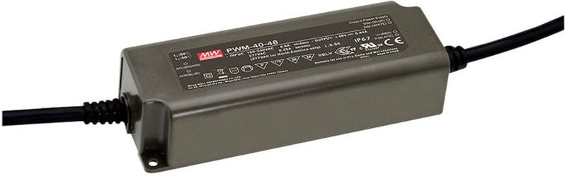 PWM-40-24 LED-Trafo Konstantspannung 40.08 w 0 - 1.67 a 24 v/dc dimmbar, PFC-Schaltkreis, - Mean Well