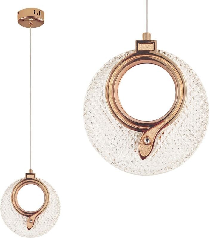 Toolight - led hängeleuchte aus kristall LHJ110-1CP 80 golden