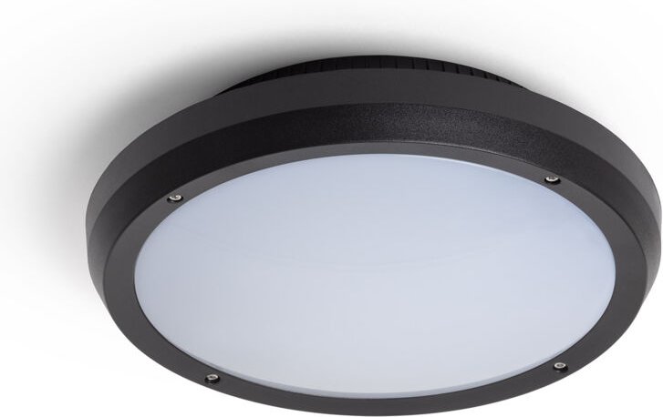 Runde Außendeckenleuchte Curio IP65 schwarz schwarz