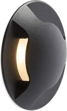 Deckenleuchte kick iii Einbau schwarz 230V led 3W IP54 3000K