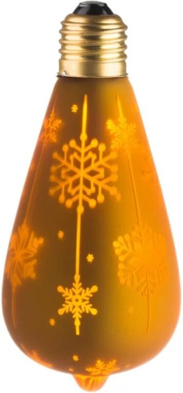 Ecolicht - 30050130001 Ampulle E27 led 0,5 w ST64 360° – Ambiance Décorative "neige" Doré