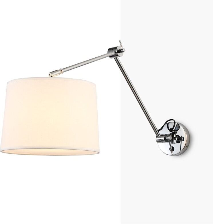 Zylindrische Wandleuchte mit klassischem, gebogenem Design