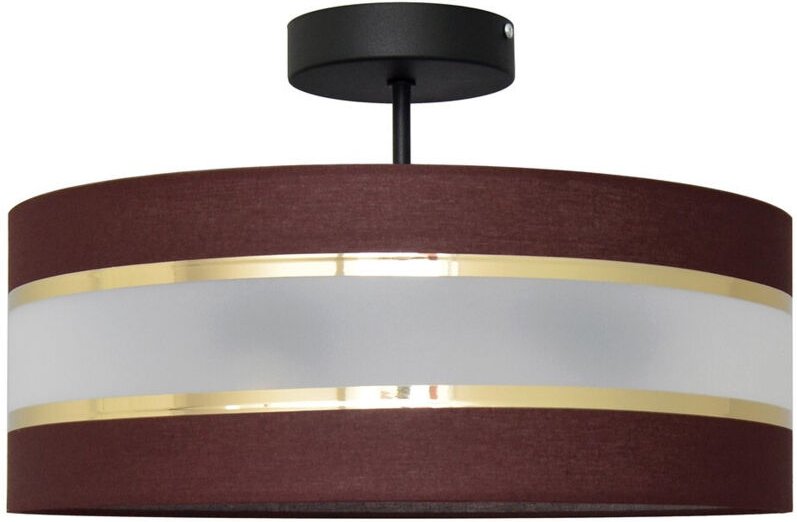 Helen Zylindrische Deckenleuchte Braun, Gold, Schwarz 40cm - Helam