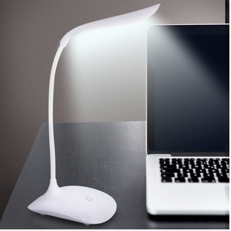Thumbnail - Trade Shop Traesio - Trade Shop - lampada da scrivania touch 14 led white lights regulable und ergonomische collo -