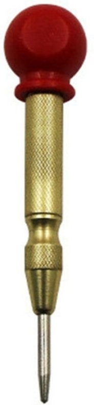 Federbelasteter, halbautomatischer Bohrspitzen-Körner zum Markieren von Startlöchern, Hardware-Zubehör, 1 Stück (Goldkap...