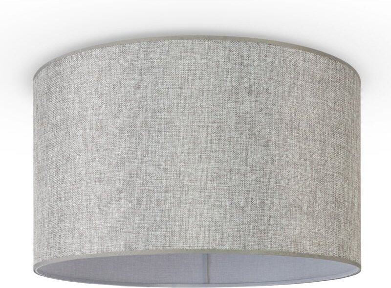 Pendellampe Wohnzimmer Deckenleuchte Stoff Lampenschirm Modern Einfarbig Rund Deckenleuchte - Weiß, Grau (Ø45.5 cm) - Pa...
