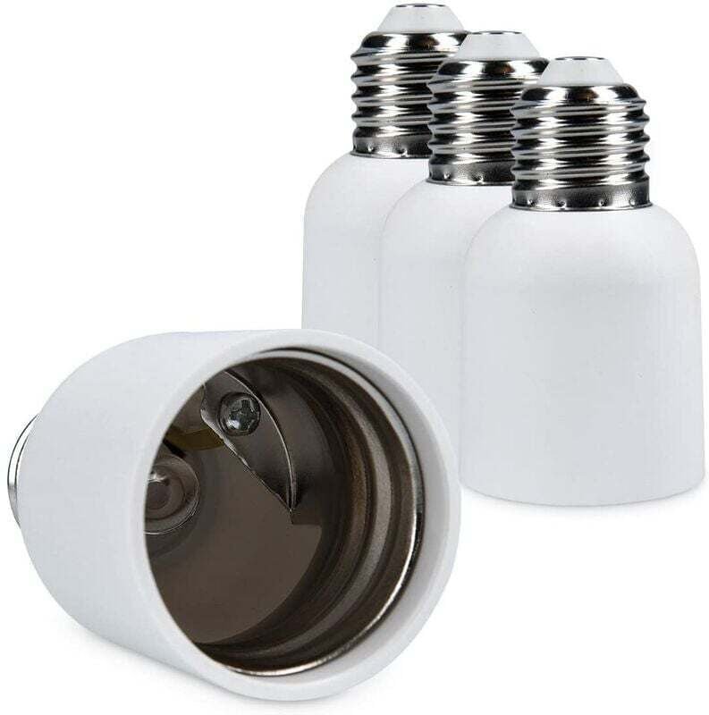 4x Fassungsadapter - E27 auf E40 Fassungskonverter - E40 Sockel Lampenfassung Adapter für LED Halogen Glühbirne