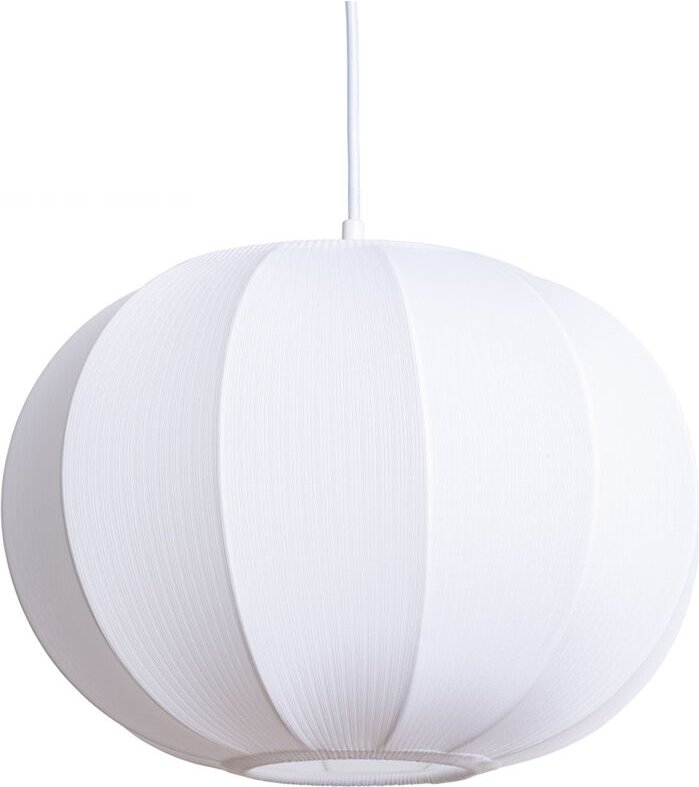 Ledkia - Pendelleuchte Stoff Taupiri Weiß