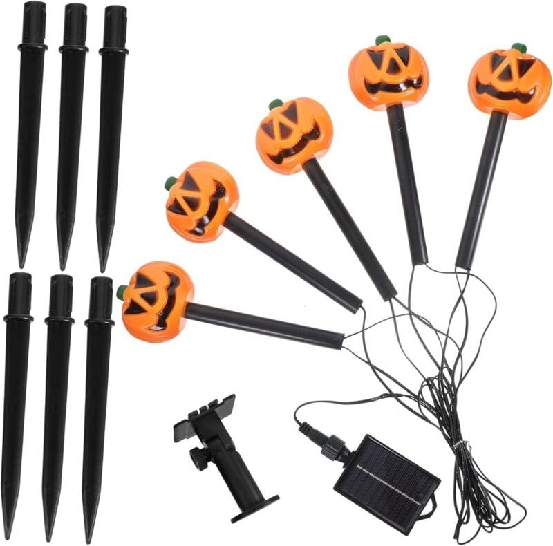 Thumbnail - Set dekorative Solarleuchten, Solar-Wegeleuchten, Hofleuchten, Solar-Gartenpfähle, Auffahrtsleuchten, Rasenlampe, Kürbis...
