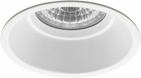 Jiso - Eingelassene runde feste Umgebung 510 IP44 technisch weiß 510D-90