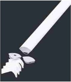 LED3363 VT-8105 GU10 Aluminium Lampenfassung Schwarz