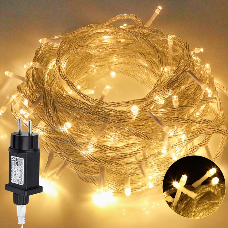 Wolketon 30m 300 LED Lichterkette Eisregen LED-Lichtervorhang Weihnachtsbaumbeleuchtung Weihnachtsbeleuchtung Innen Auße...