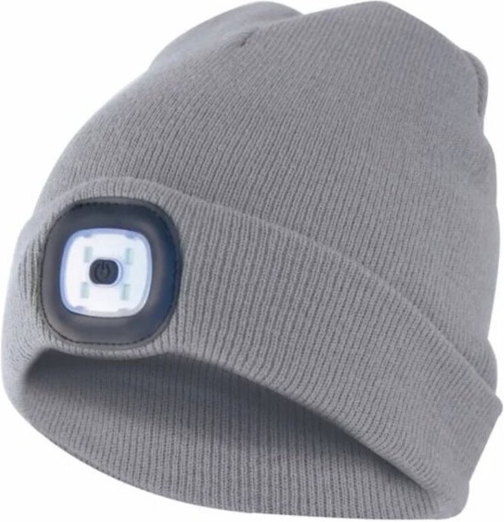 Capellino mit Kopflicht Wiederaufladbare Led-Taschenlampe Licht Grau Einheitsgröße - Velamp
