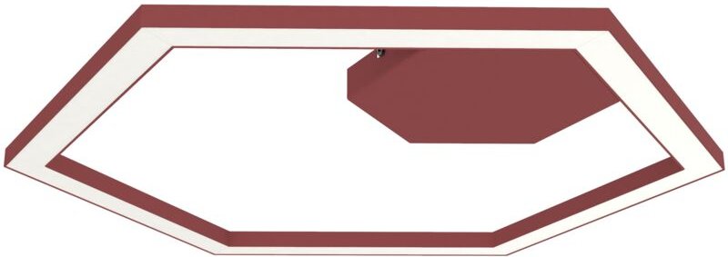 Lumicom - esagono plafoniera Ø60 monocolore opaco