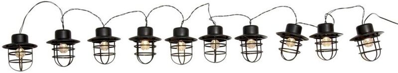 Lichterkette Industrie Stil Mit 10 Glühbirnen DETROIT 4m