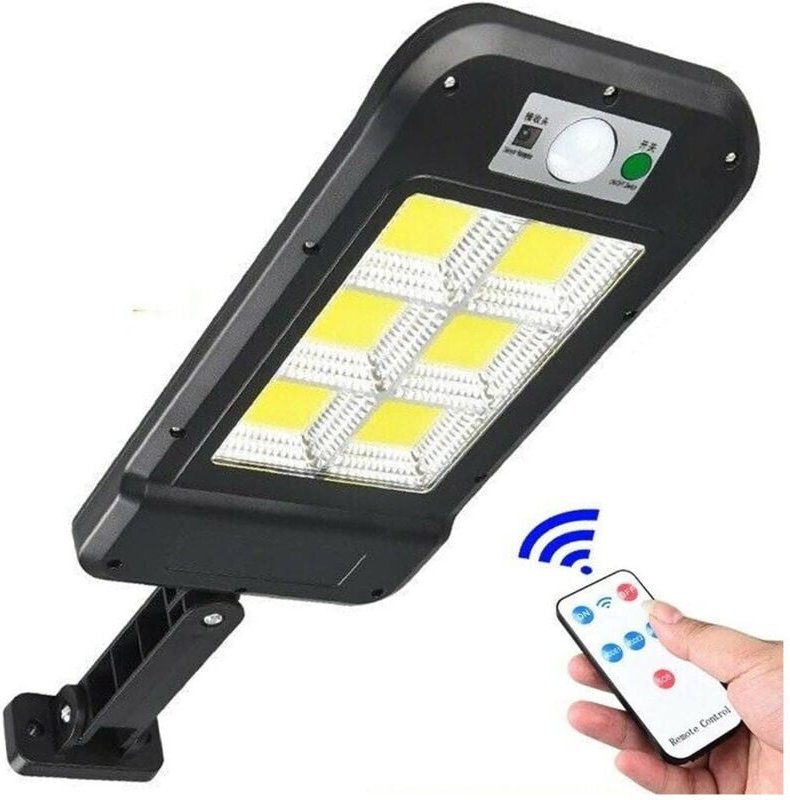 Thumbnail - Trade Shop Traesio - Trade Shop - faro lampione stradale pannello solare fotovoltaico sensore 160 led cob HS-8013 -