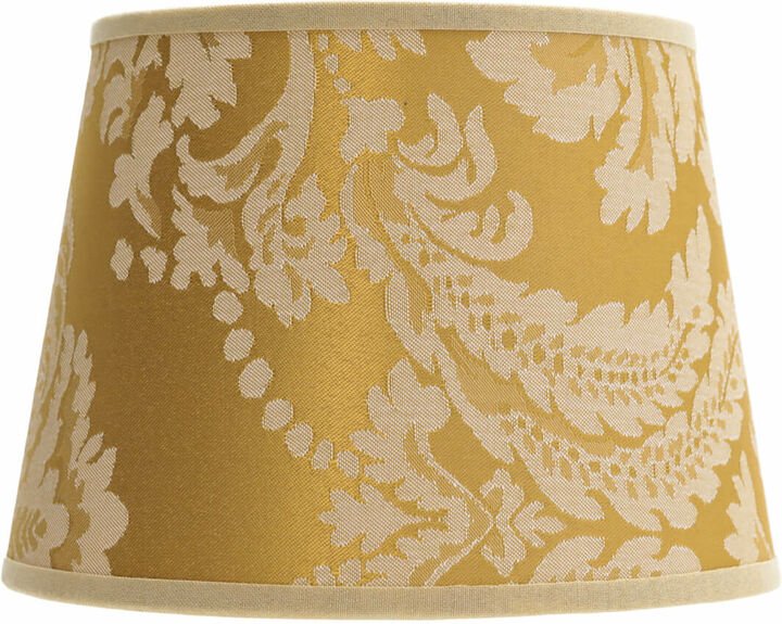 Lampenschirm Gold Barock Design Stoff Tischleuchte