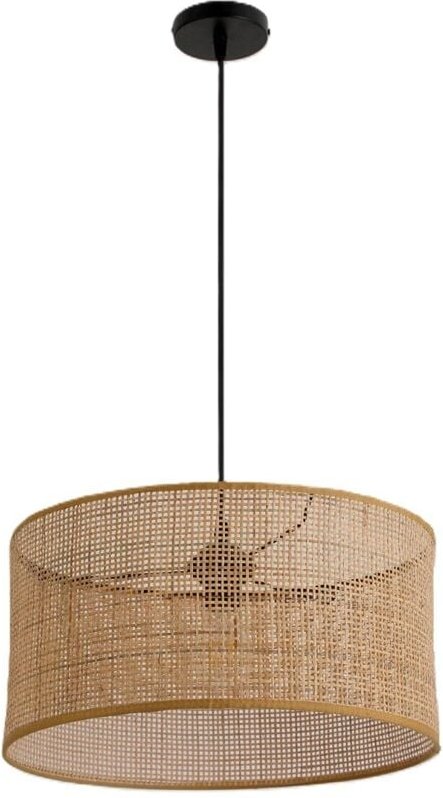 Thumbnail - Boho Hängelampe - Rattanschirm 40cm mit verstellbarer E27 Aufhängung