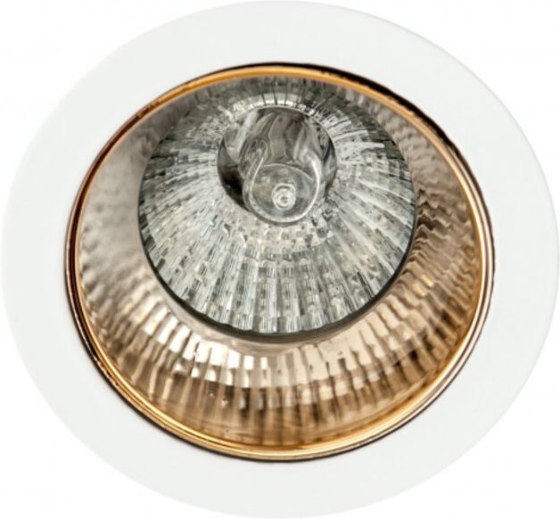 Einbau-Alphabet Gold/Weiß 1xGU10 (Ø8x8x3,5cm) verstellbar