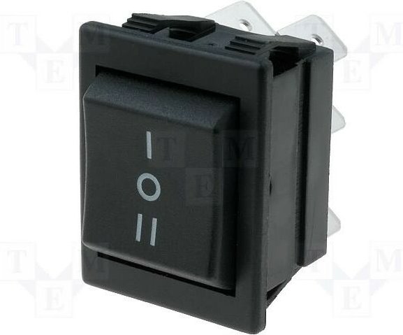 Wippschalter (ON)-OFF-(ON) 16A für Lünetten