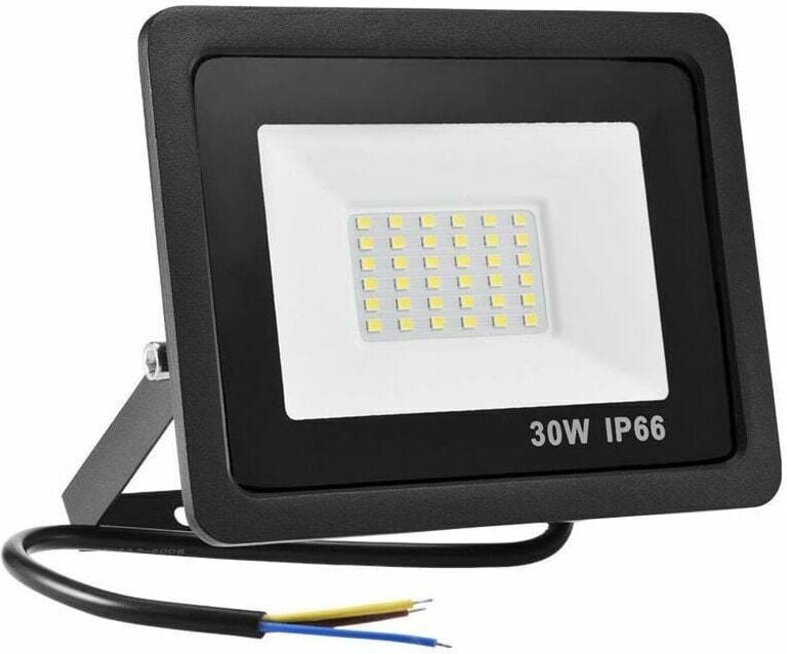 Jalleria - 1 Packung) 30 w LED-Außenstrahler, IP65 wasserdicht, leistungsstarker LED-Außenstrahler, 220 v, kaltweißes Au...
