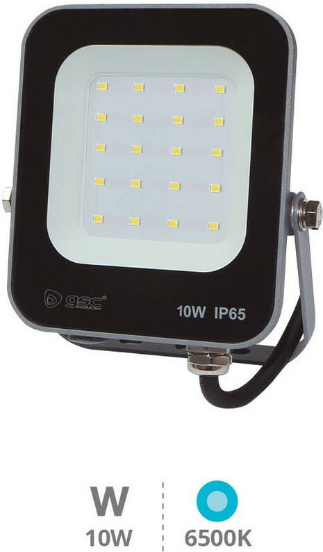 Tandur Serie LED Strahler 10W 6500K IP65 Schwarz