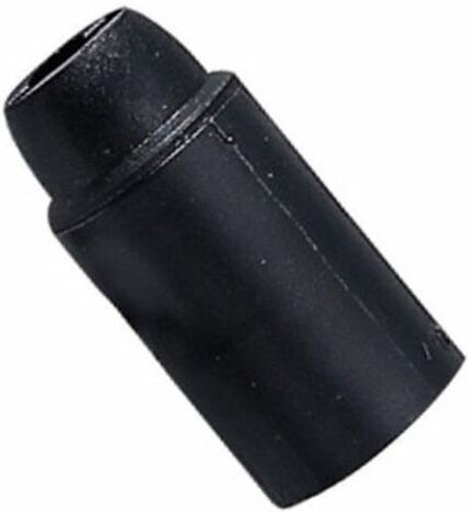 Glatte Lampenfassung E14 schwarz 00501 - Master