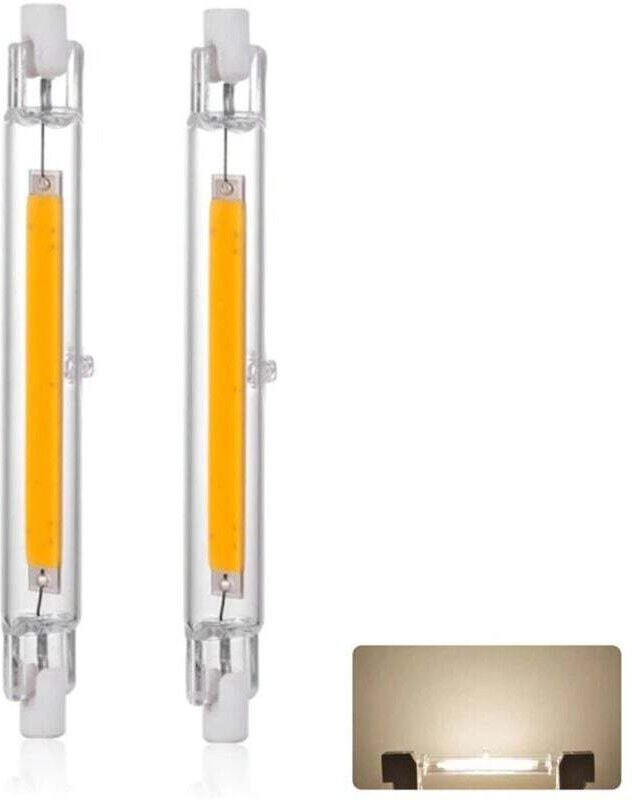 R7S 118 mm 30 W dimmbare LED-Lampe, neutralweiß 4000 K, 3000 lm, linearer Lampenersatz für J118 300-W-Halogenlampe, 360°...