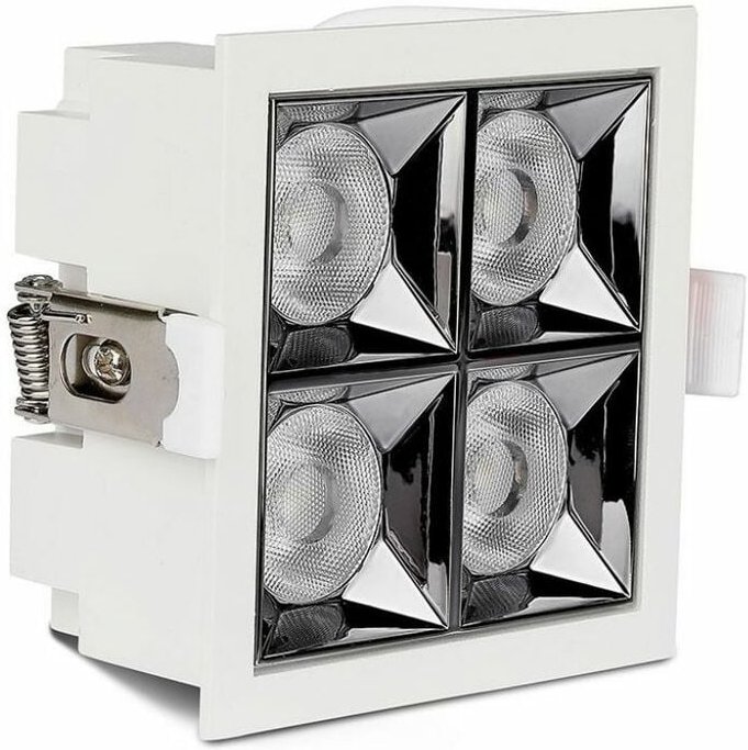 V-TAC 16W (44W) Samsung Chip LED-Einbaustrahler UGR19 36° 5700K CRI90