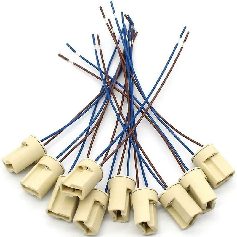 10 Stück G9 Keramik-Lampenfassungen, Keramik-Anschlussfassung für Halogenlampen, G9 Lampenfassung 250V G9 Sockel Keramik...