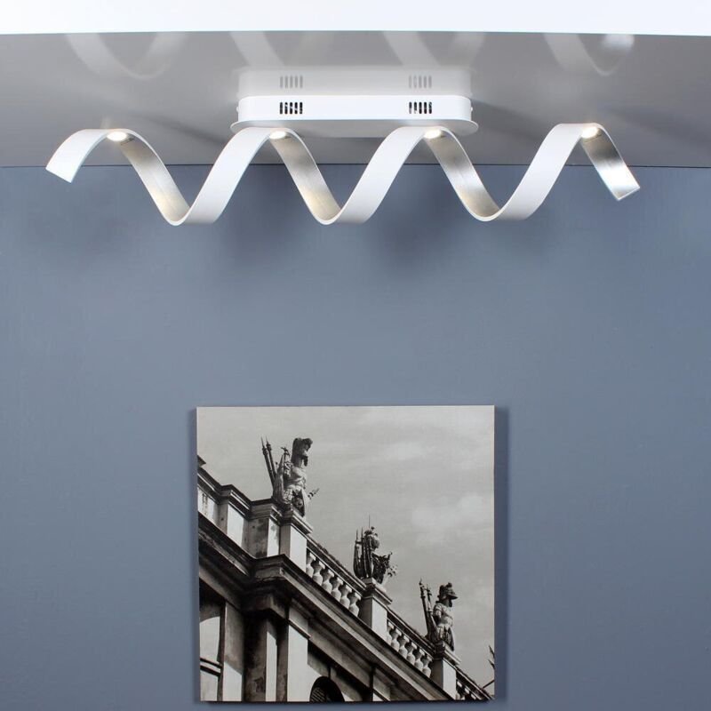 Thumbnail - Fan Europe HELIX LED Swirl Halbbündiges Licht Weiß, Silber 1600lm 3000K 80x18x13,5cm