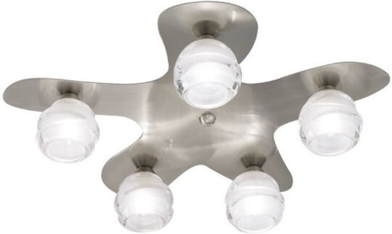 Inspired Mantra - Loop - Decke 5 Licht G9 ECO, Satin Nickel